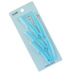 keli 4pcs Foldable Eyebrow Facial Hair Removal, Shaper, and Trimmer in New Design (Blue & Pink) - Facial Razor. - Image 3