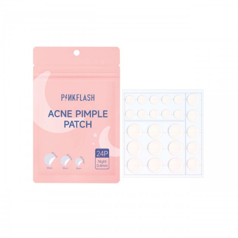 PinkFlash Acne Pimple Patch (night) – 24P PinkFlash Acne Pimple Patch (Night) – 24pcs - Image 1