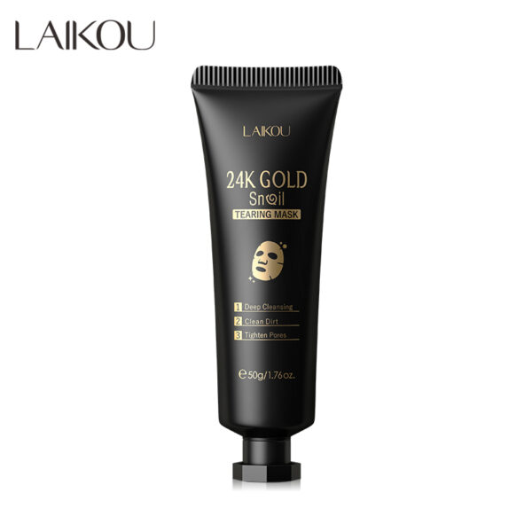 LAIKOU 24K Gold Snail Tearing Mask – 50g - Image 2