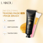 LAIKOU 24K Gold Snail Tearing Mask – 50g - Image 3