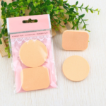 2Pcs Round & Square Soft Powder Puff Makeup Sponge Set