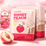 SADOER Honey Peach Vitamin E Nourishing Softening Hand Mask – 1 Pair/40ml - Image 4