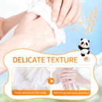 SADOER Panda Series Anti Cracking Orange Vitamin C Glossy Nourishing Hand Mask – 40ml / 1 Pair - Image 4